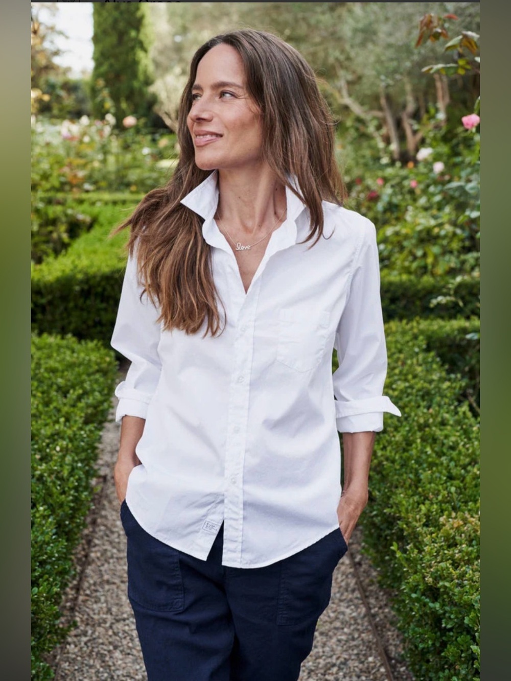 Frank & Eileen Barry Super 100's 2-Ply Cotton Button Up in White Size XS